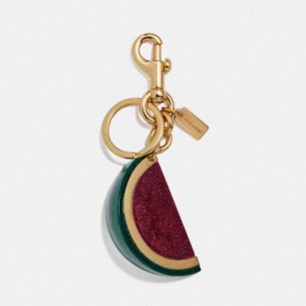 COACH WATERMELON BAG CHARM